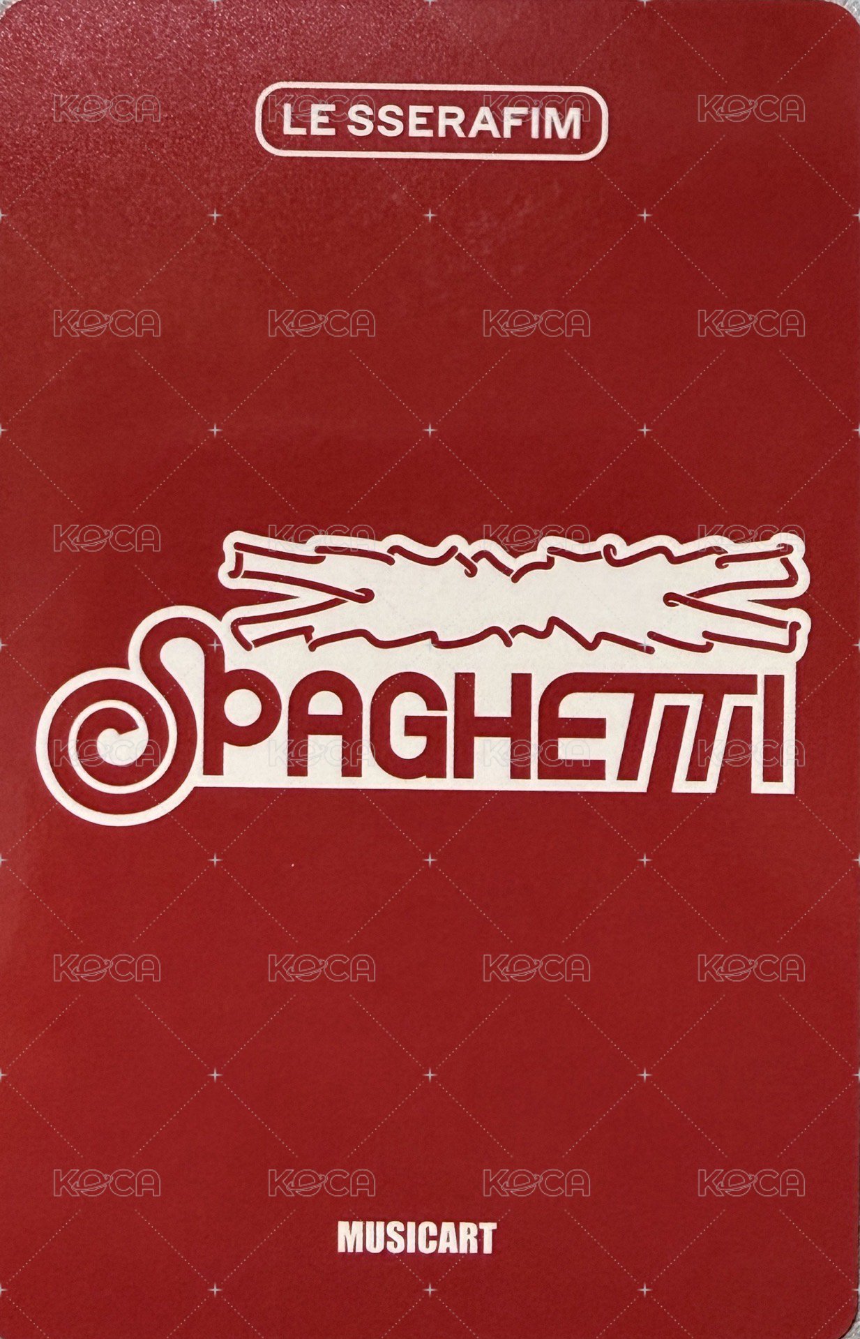 SPAGHETTI ma 線上 簽售卡  背面