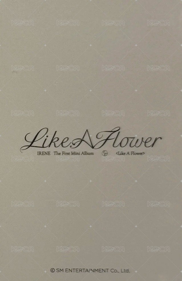 Like A Flower k4 幸運卡  背面