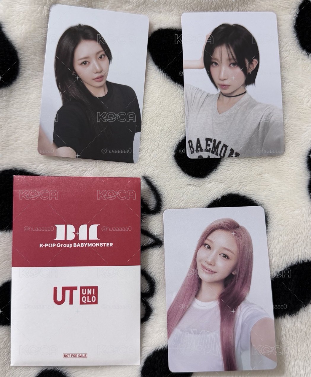 UNIQLO BABYMONSTER 代言小卡