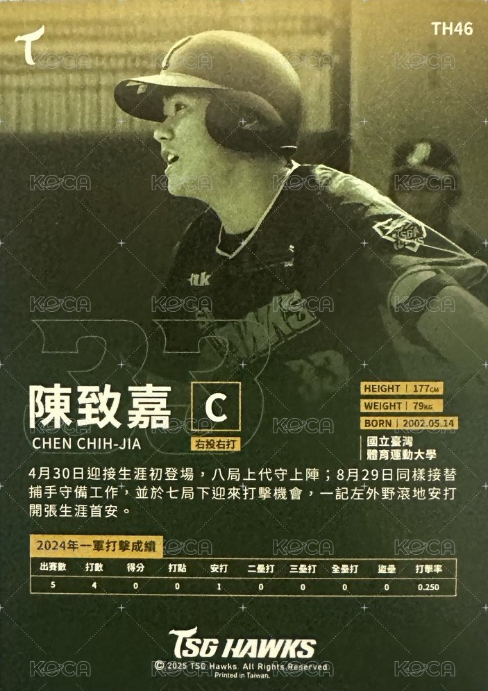 陳致嘉 普卡