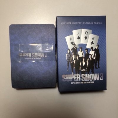 Super Junior SS3官方撲克牌 全新