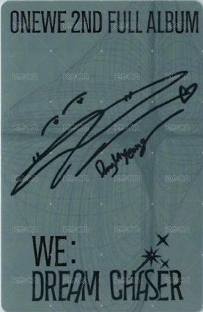 正規2 WE ver. 專輯卡  背面