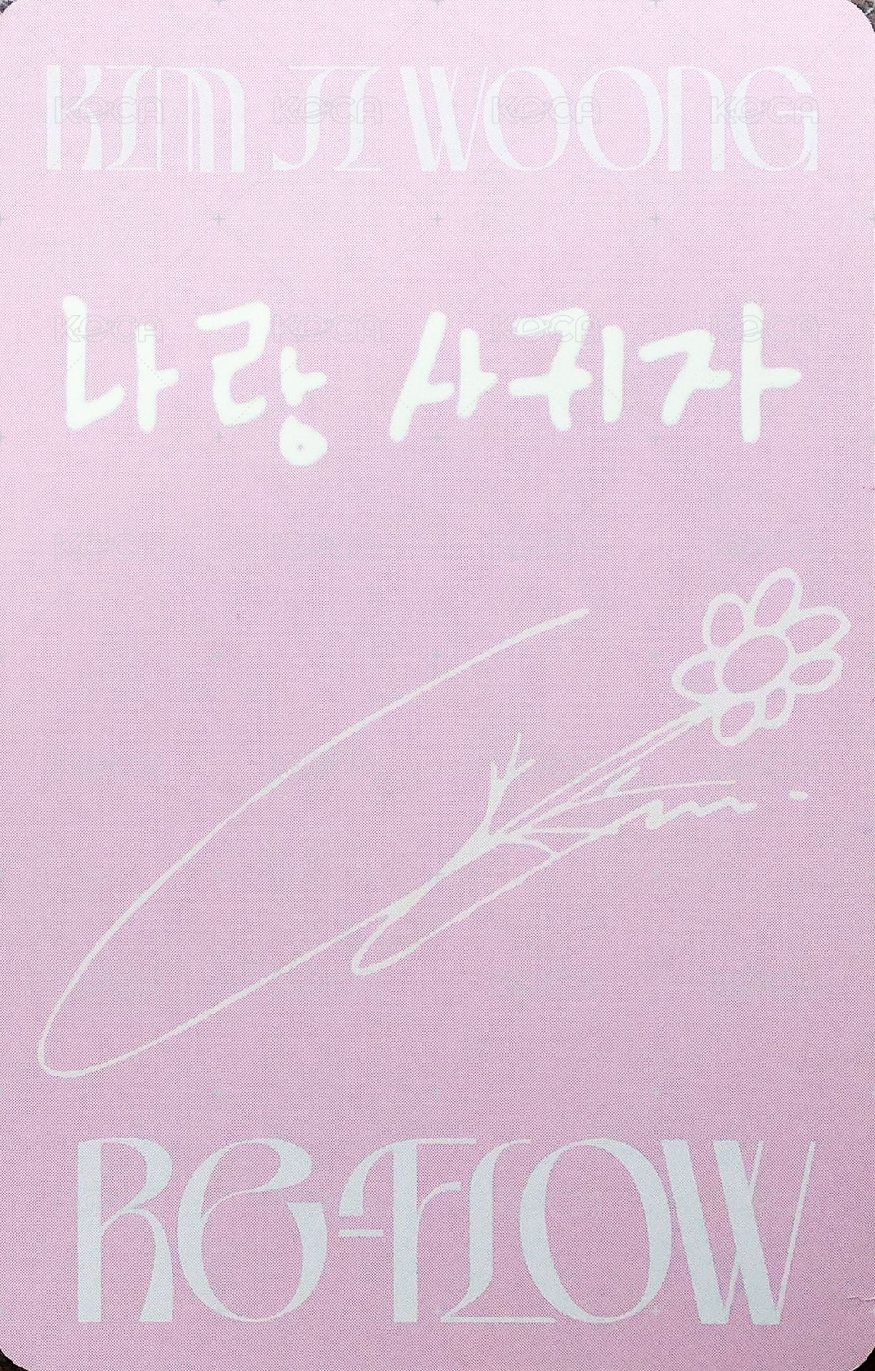 [𝐑𝐄-𝐅𝐋𝐎𝐖] 專輯卡  背面