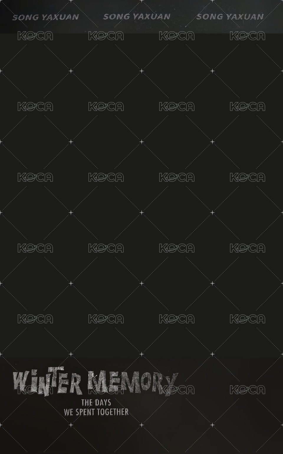 冬日記憶 周邊卡 3單人固卡 背面