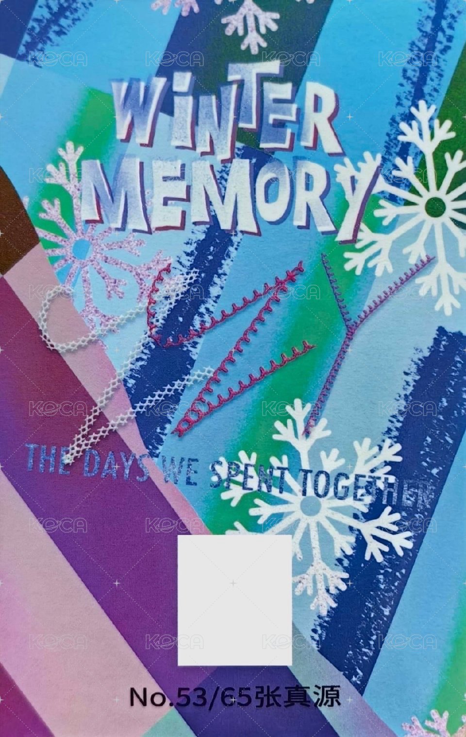 冬日記憶 周邊卡 5單人固卡 背面