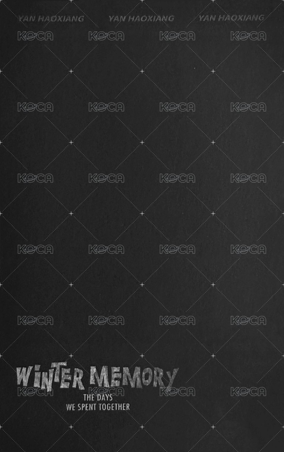 冬日記憶 周邊卡 6單人固卡 背面
