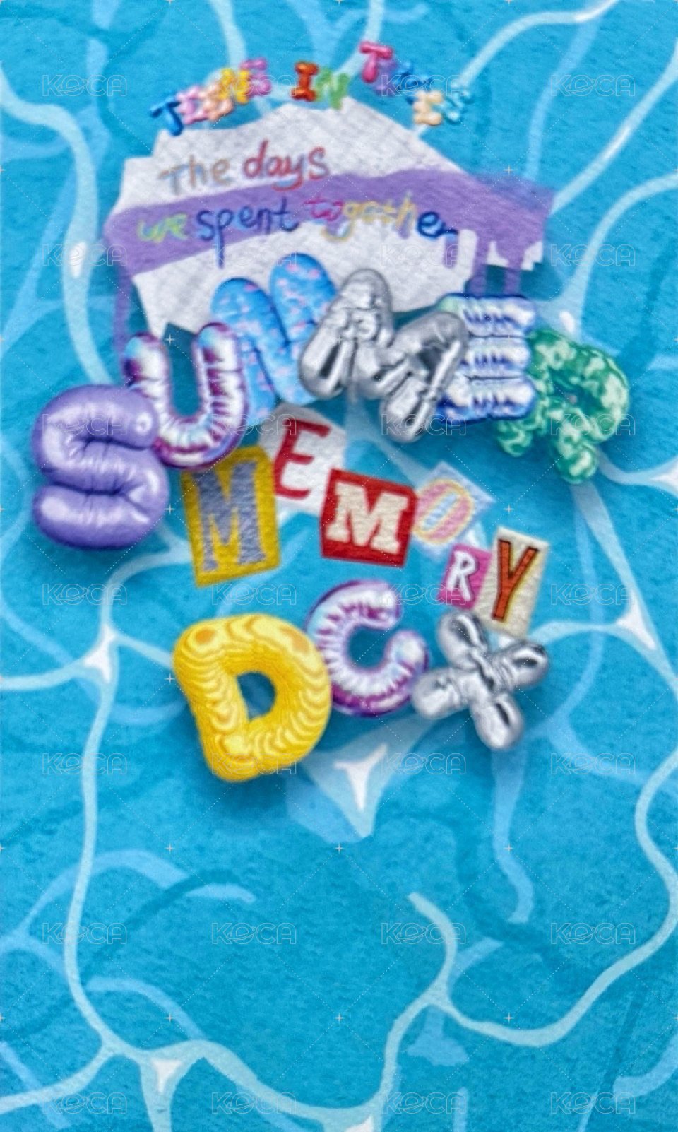 夏日記憶 周邊卡 2單人固卡 背面