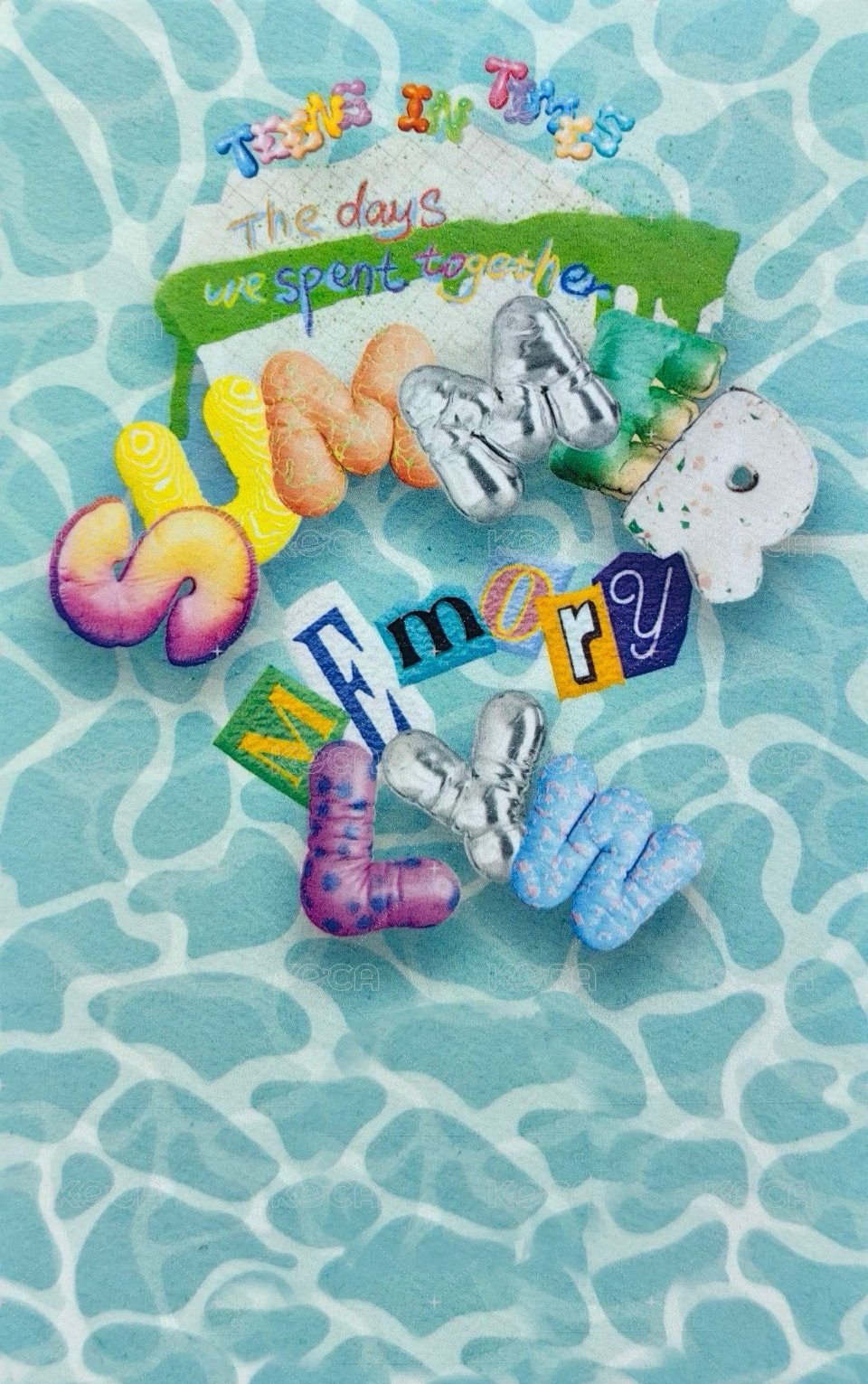 夏日記憶 周邊卡 4單人固卡 背面