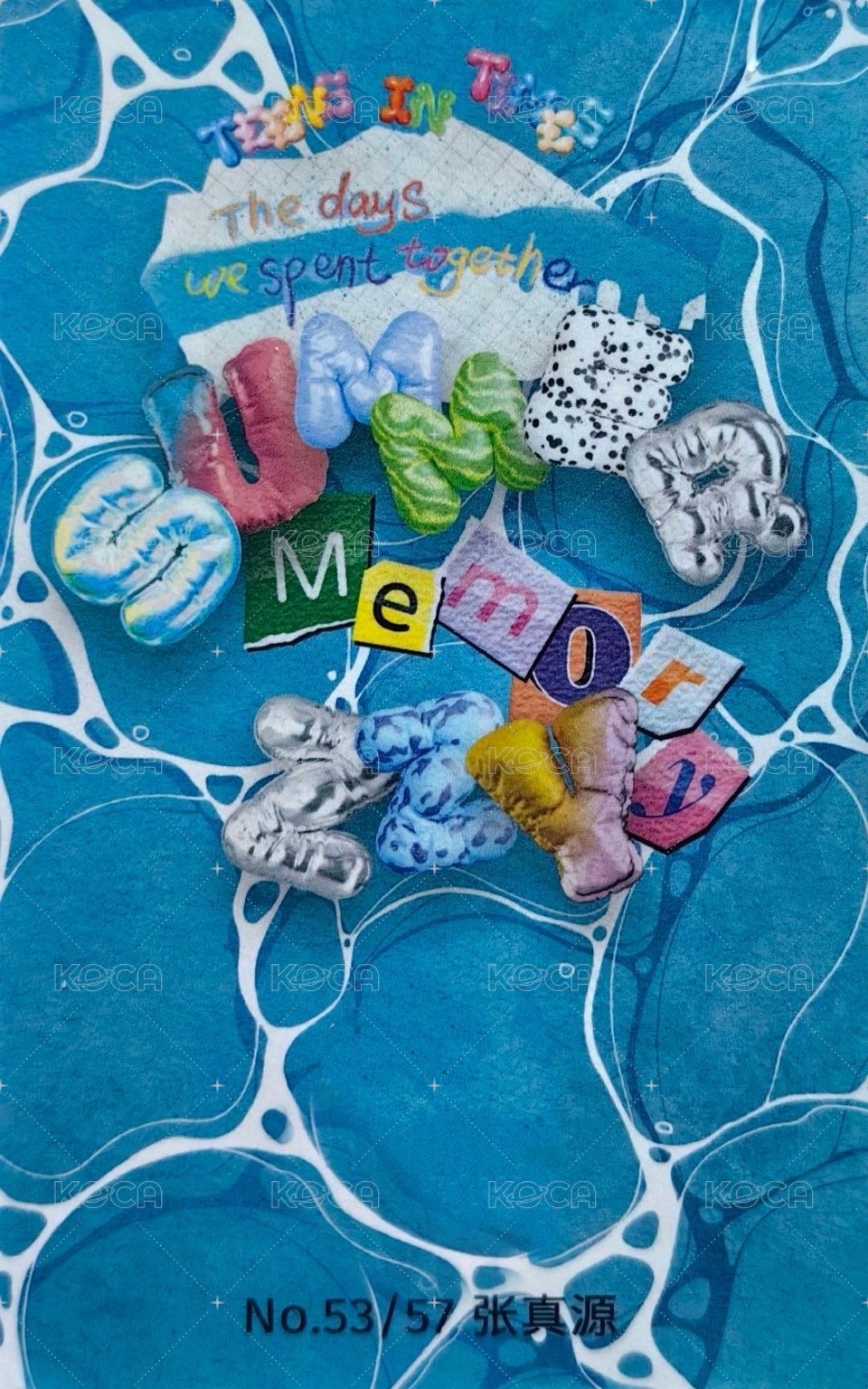 夏日記憶 周邊卡 5單人固卡 背面