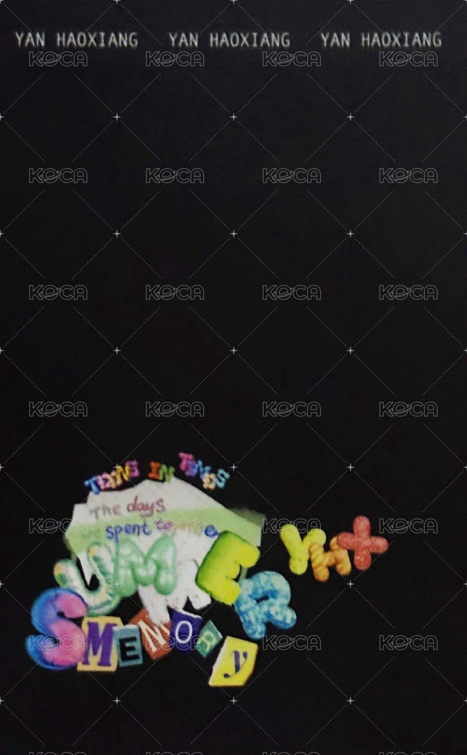 夏日記憶 隨機卡  背面