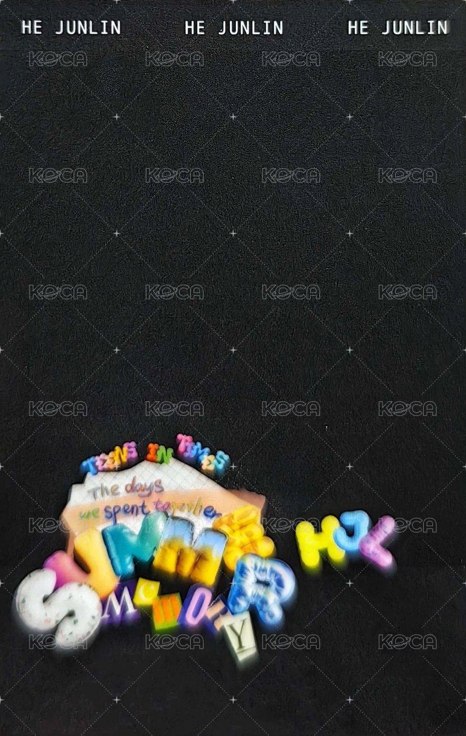 夏日記憶 隨機卡  背面