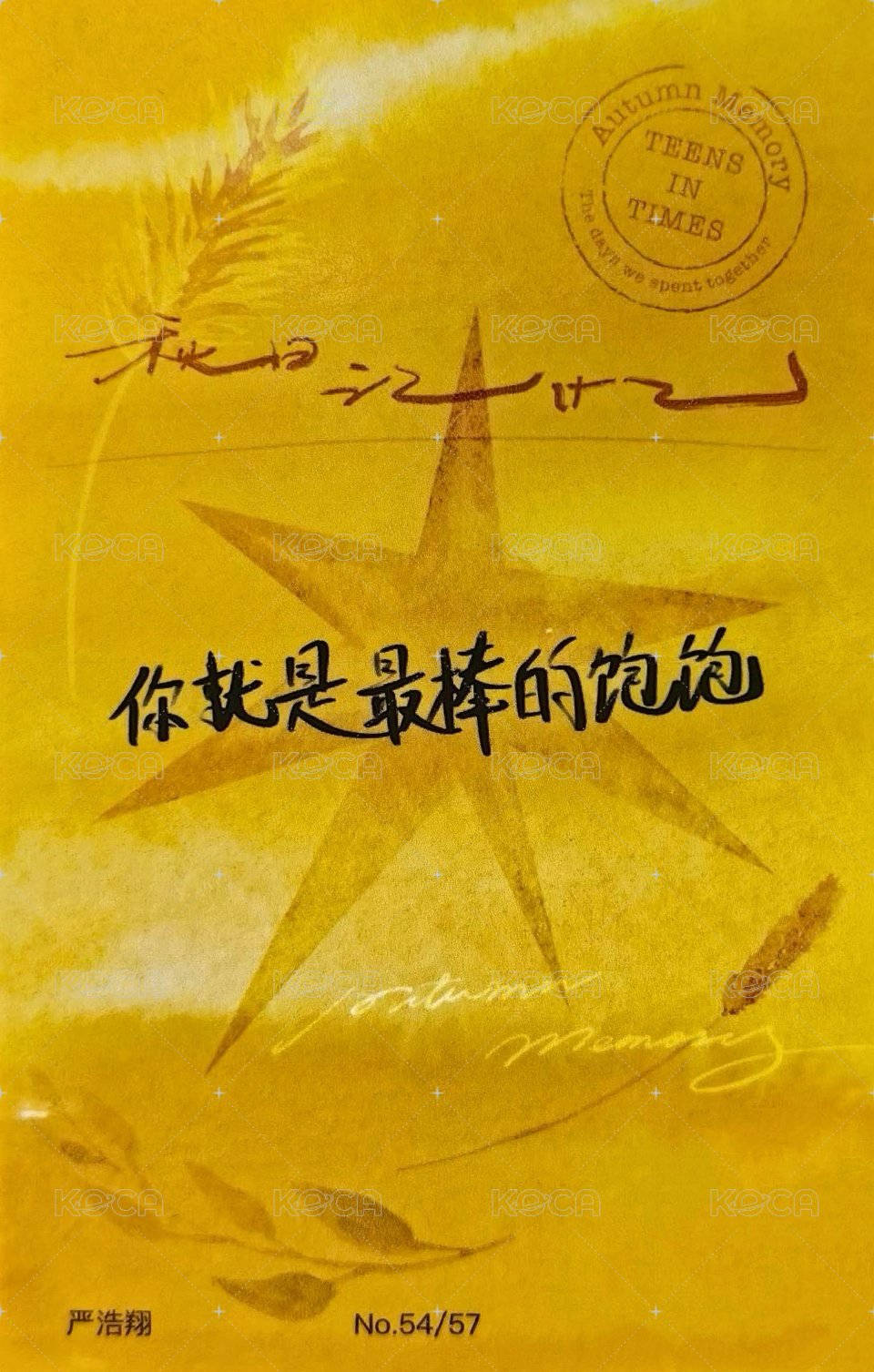 秋日記憶 隨機卡 6團固 背面