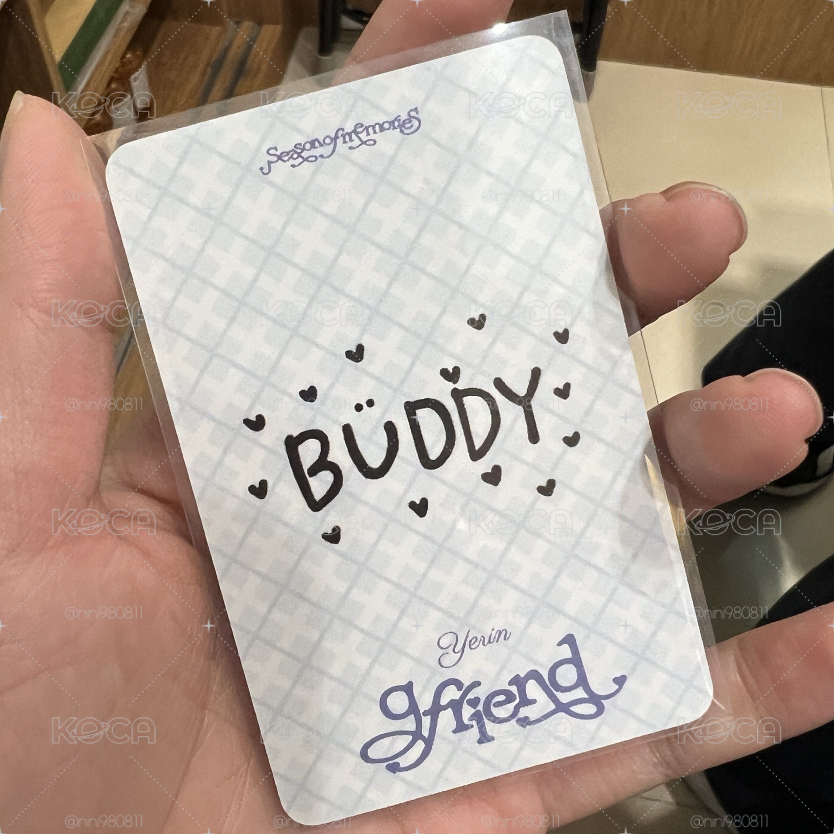Gfriend 十週年專 Season of Memories 打歌卡 YERIN 睿隣