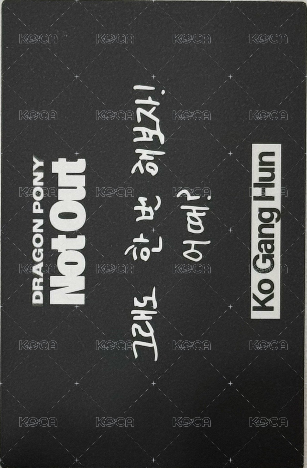 Not Out 專輯卡  背面