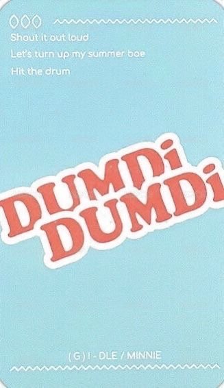 DUMDi DUMDi 專輯卡 日 背面