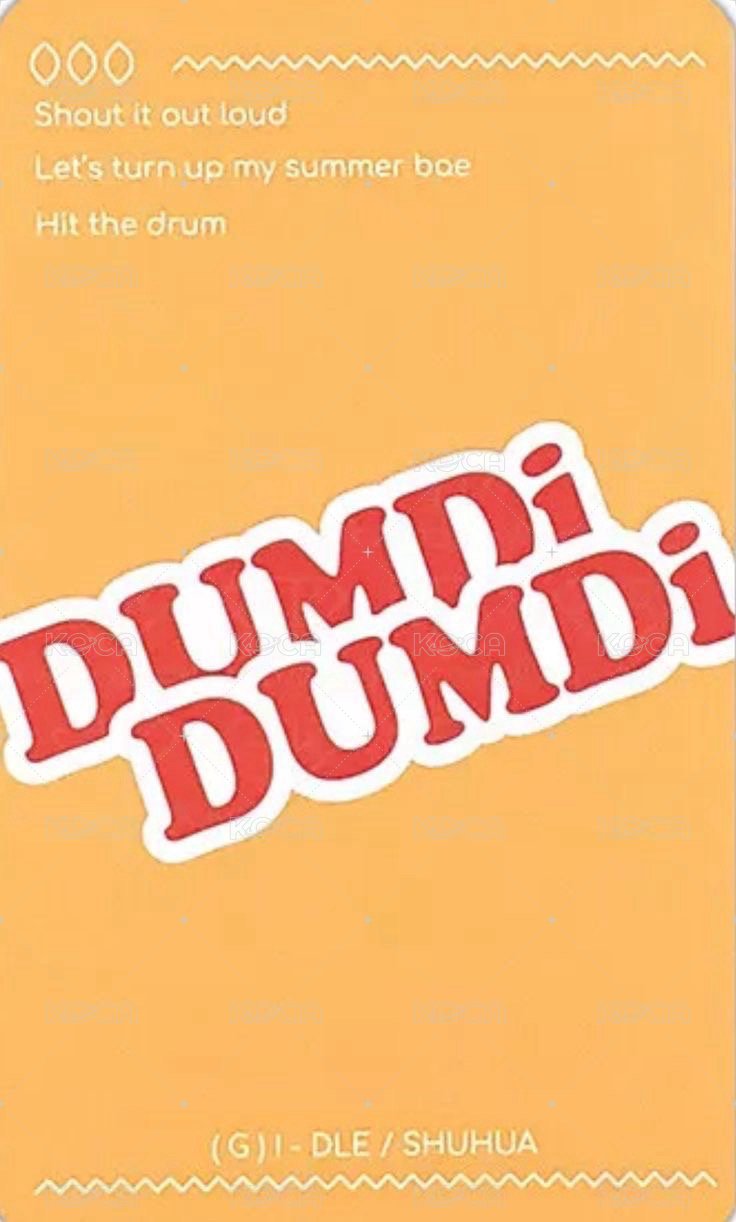 DUMDi DUMDi 專輯卡 日 頂熊刷 背面