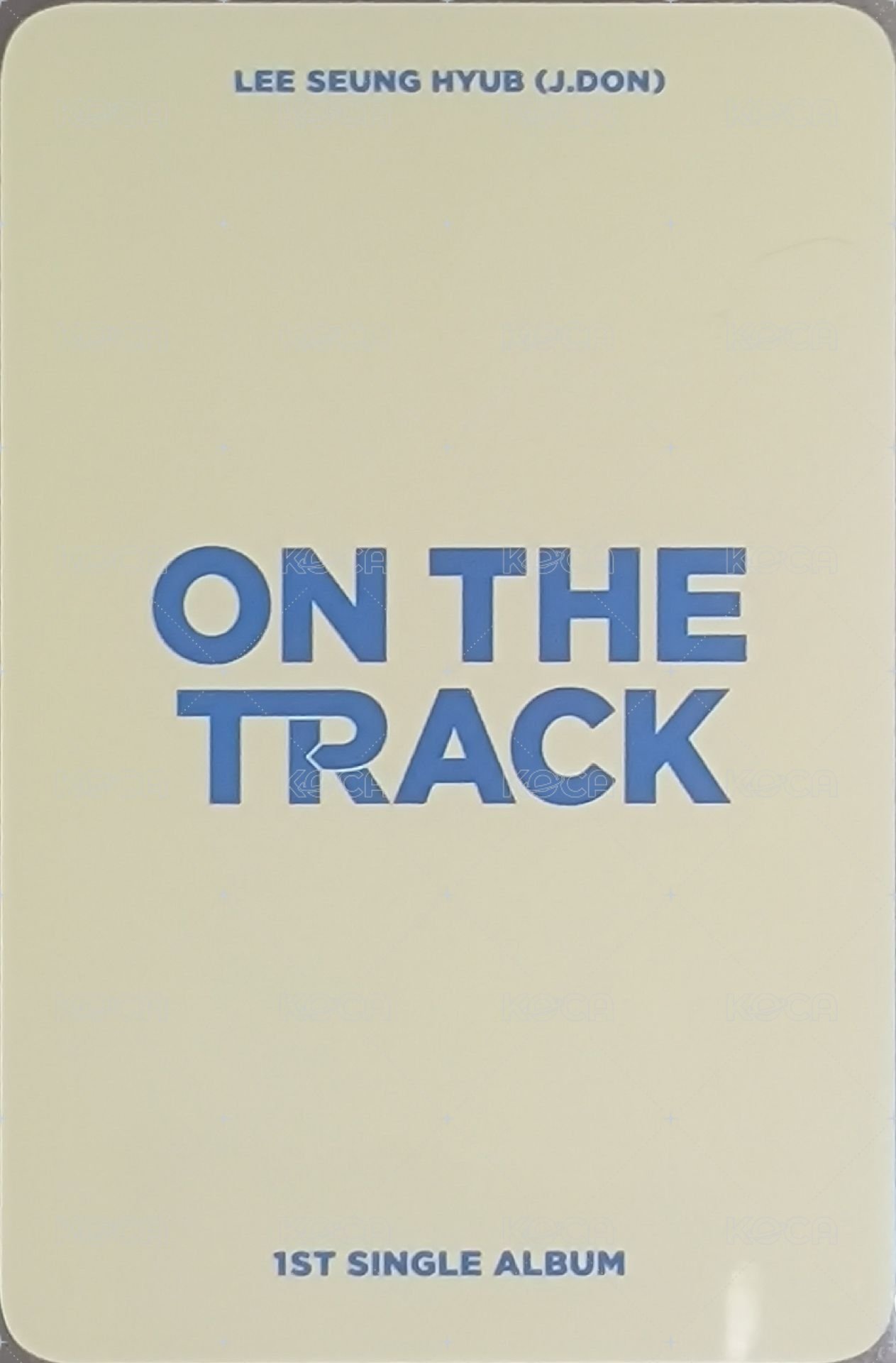 ON THE TRACK k4 特典卡  背面