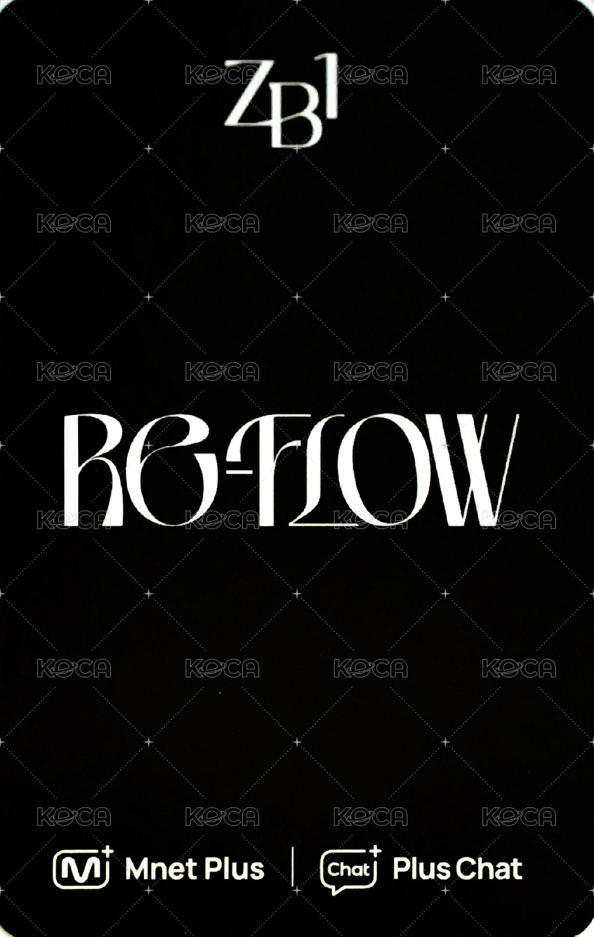 [𝐑𝐄-𝐅𝐋𝐎𝐖] Plus Chat 特典卡 鼓鼓臉頰 ver. 背面