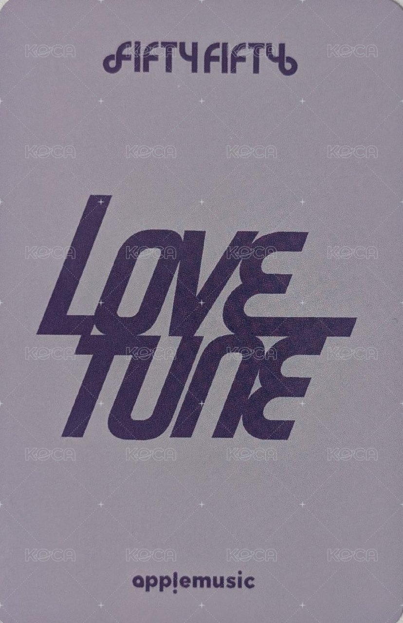 Love Tune am 線上 2.0 簽售卡  背面
