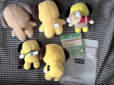 （整圖出）BTS 日本限定 娃娃 JIMIN CHIMMY 棕色 tata 吊飾 杯子 筆