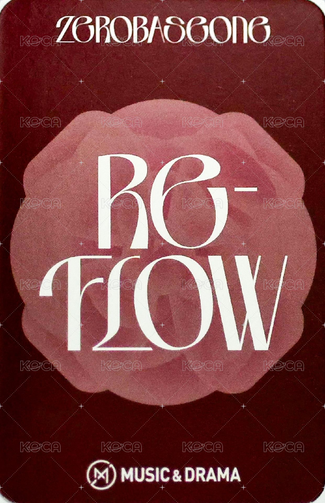 [𝐑𝐄-𝐅𝐋𝐎𝐖] md 特典卡 絲帶 ver. 背面