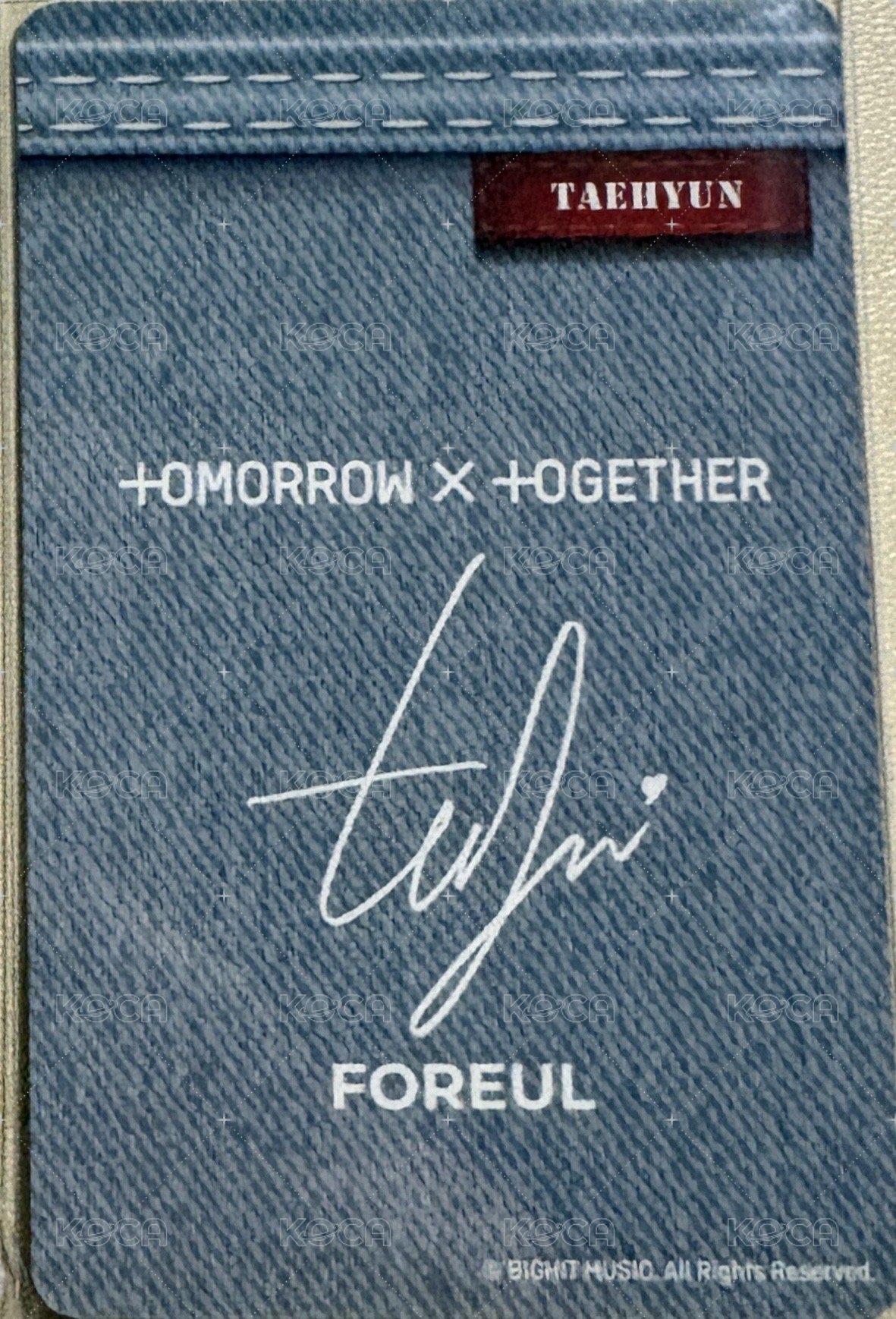 4OIN 代言卡  背面