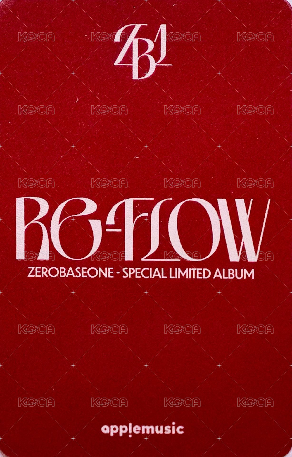 [𝐑𝐄-𝐅𝐋𝐎𝐖] am 特典卡 幼年 ver. 背面