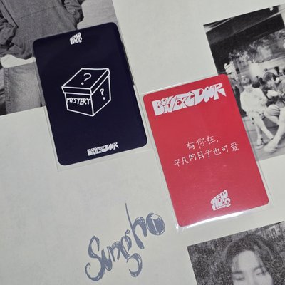 新年特惠 BND 朴成淏 打歌卡+特典