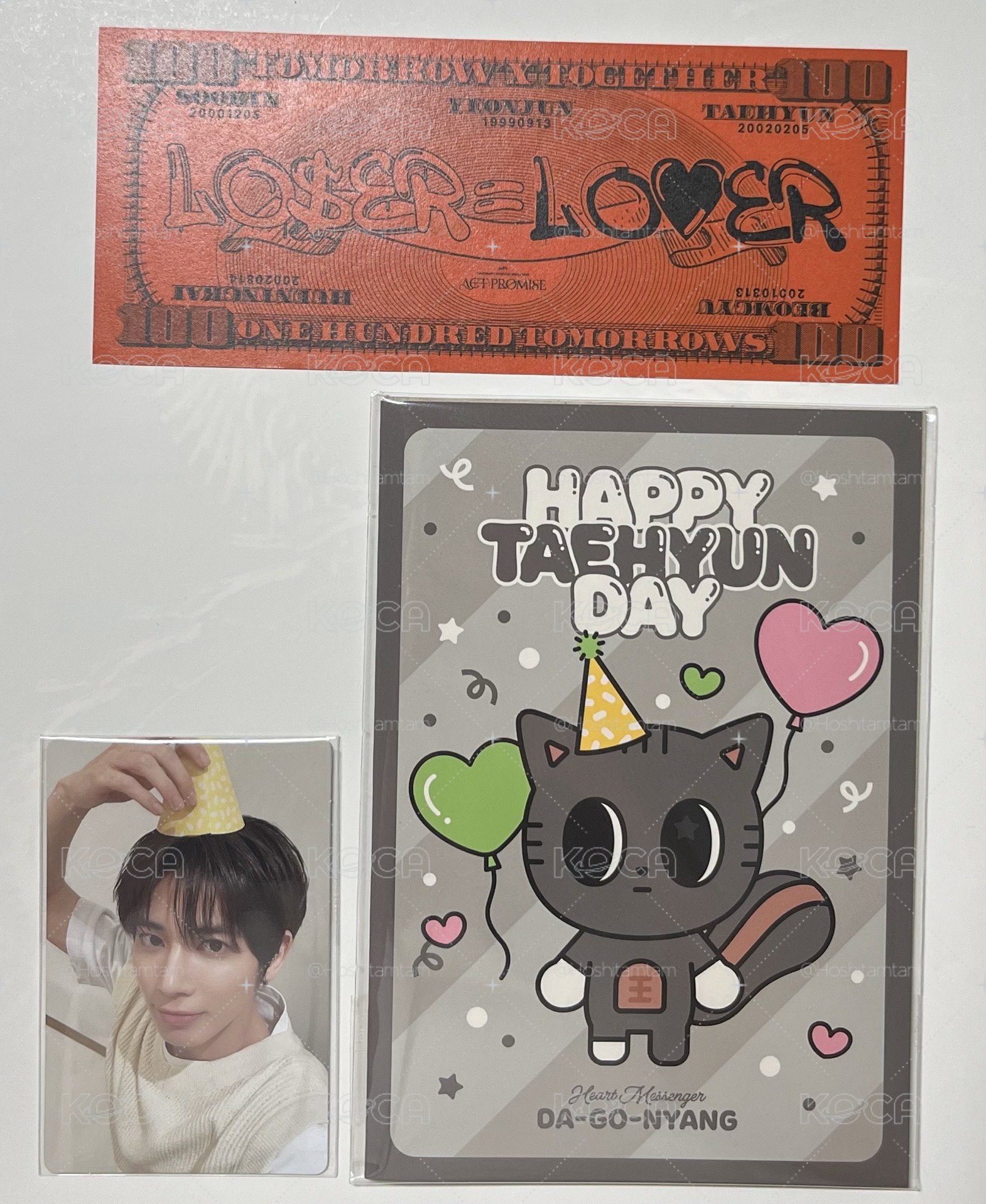 姜太顯生日禮小卡 含手寫信