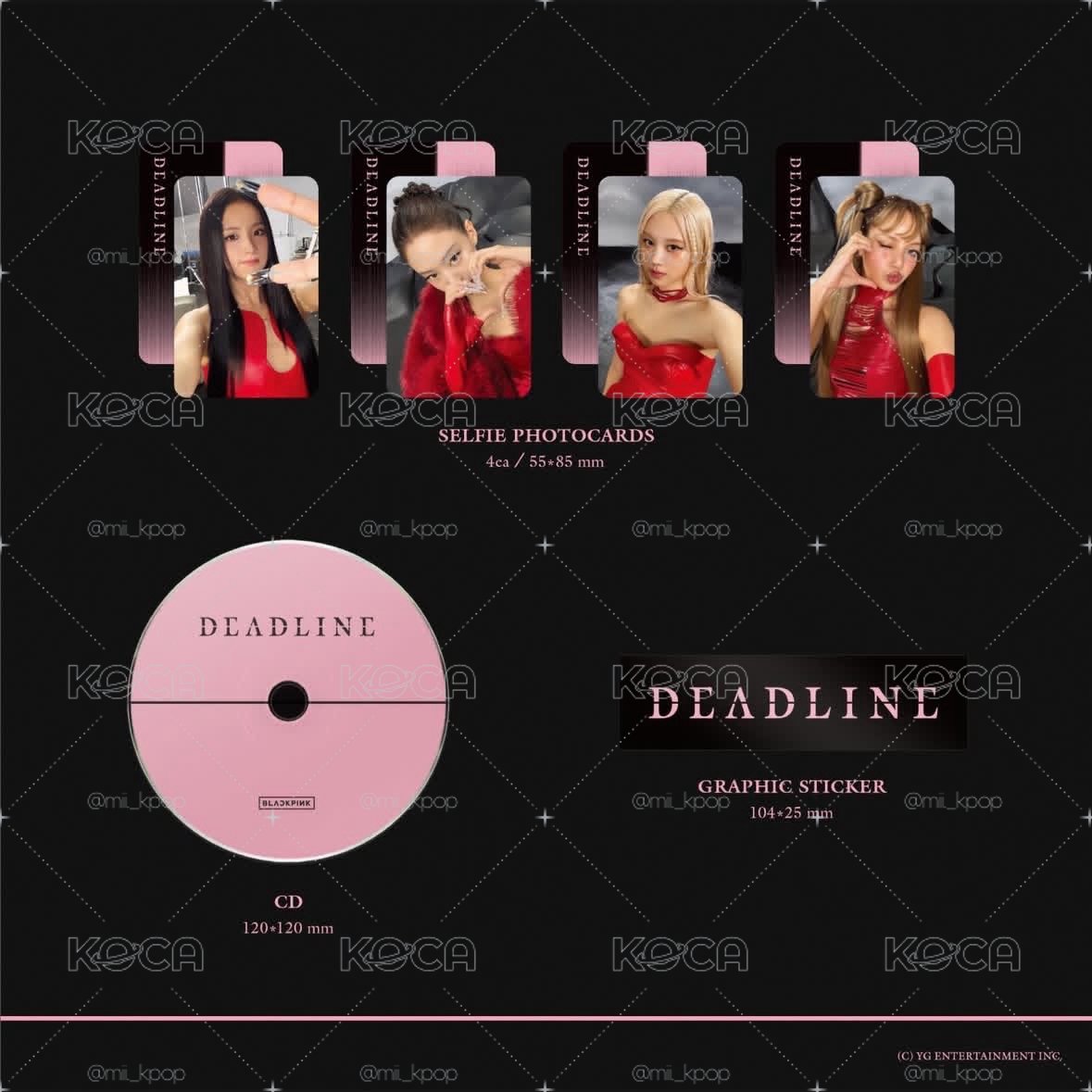 Blackpink迷你3輯PB黑+粉版+WVS特典組 (預購）