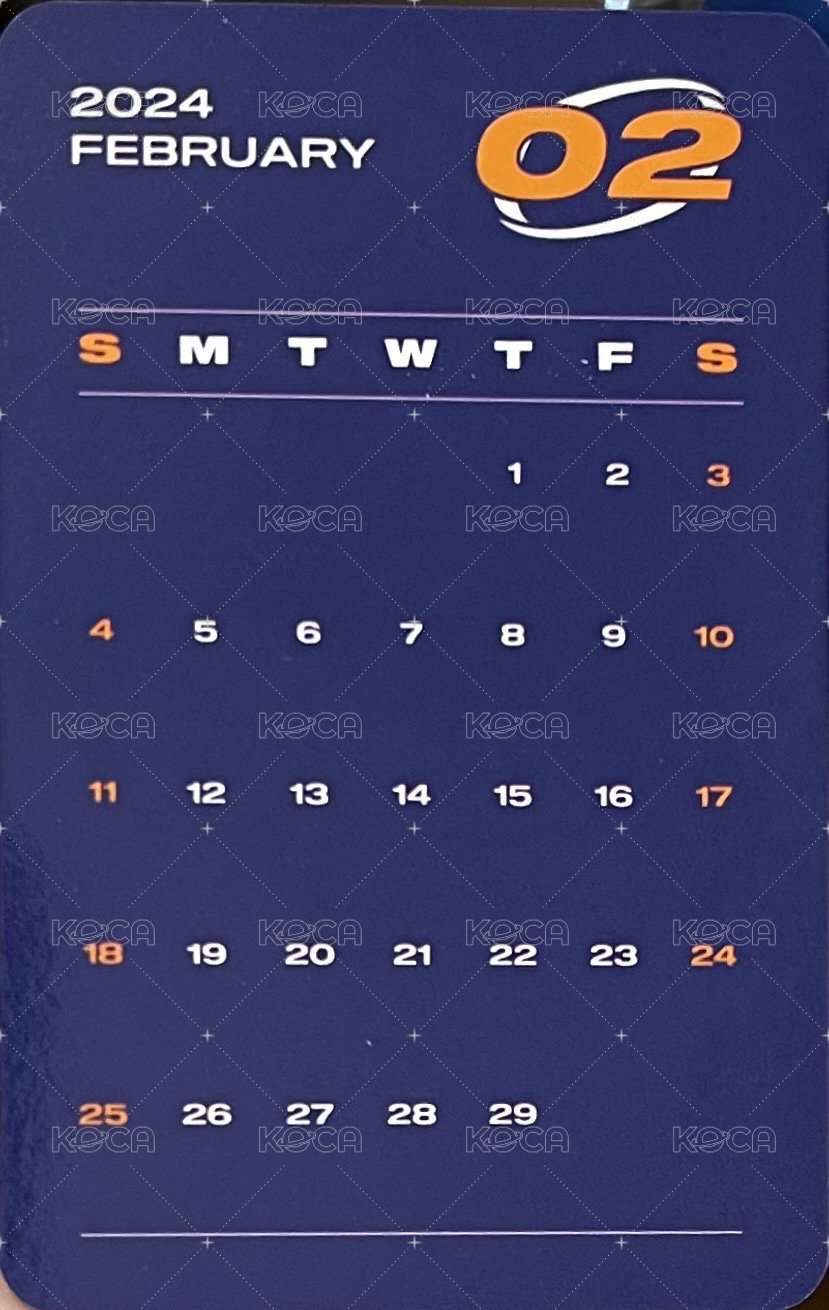 Break the Brake Year Book 年曆卡  背面