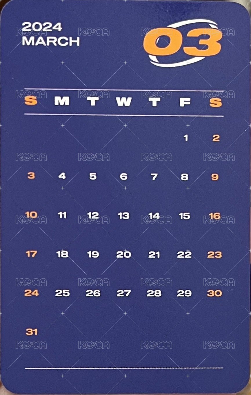 Break the Brake Year Book 年曆卡  背面