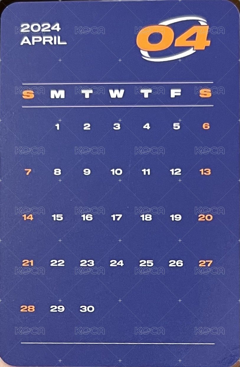 Break the Brake Year Book 年曆卡  背面