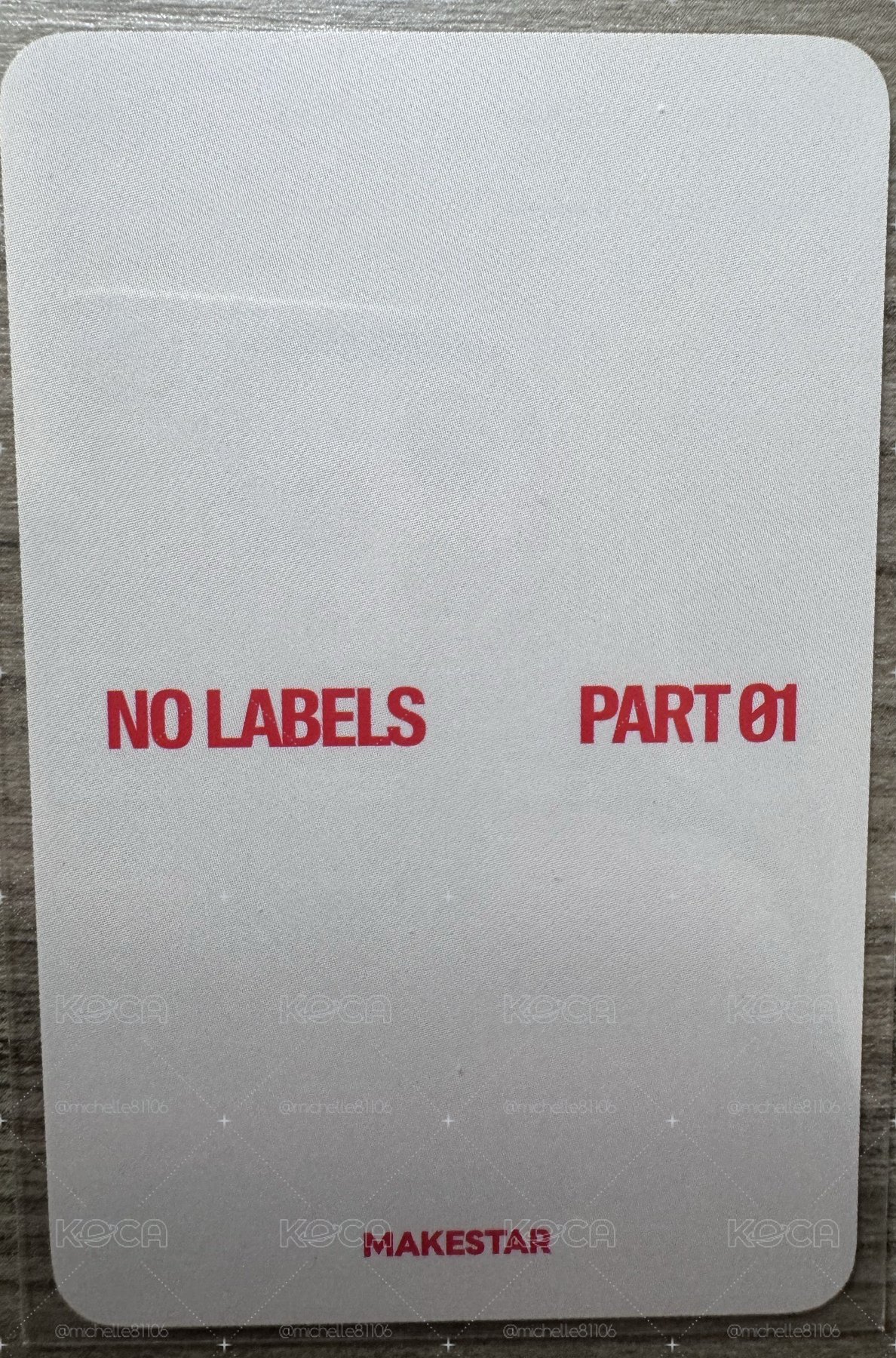 NO LABELS ms 特典卡