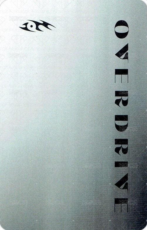 OVERDRIVE metal/poca 專輯卡  背面