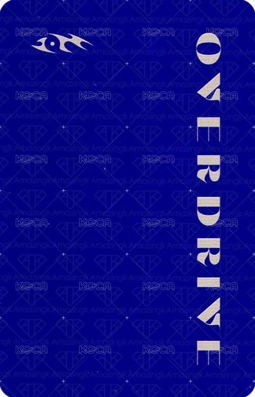 OVERDRIVE blue/poca 專輯卡  背面