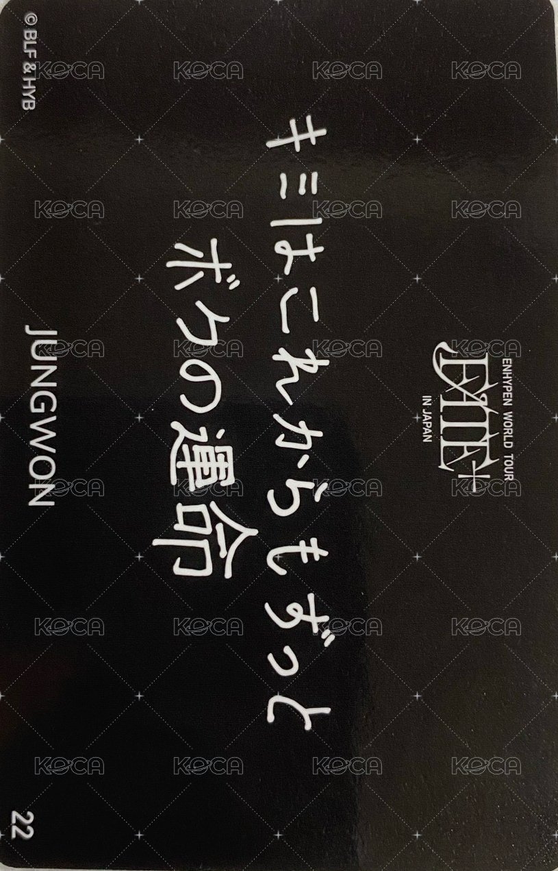 FATE+ 周邊卡  背面