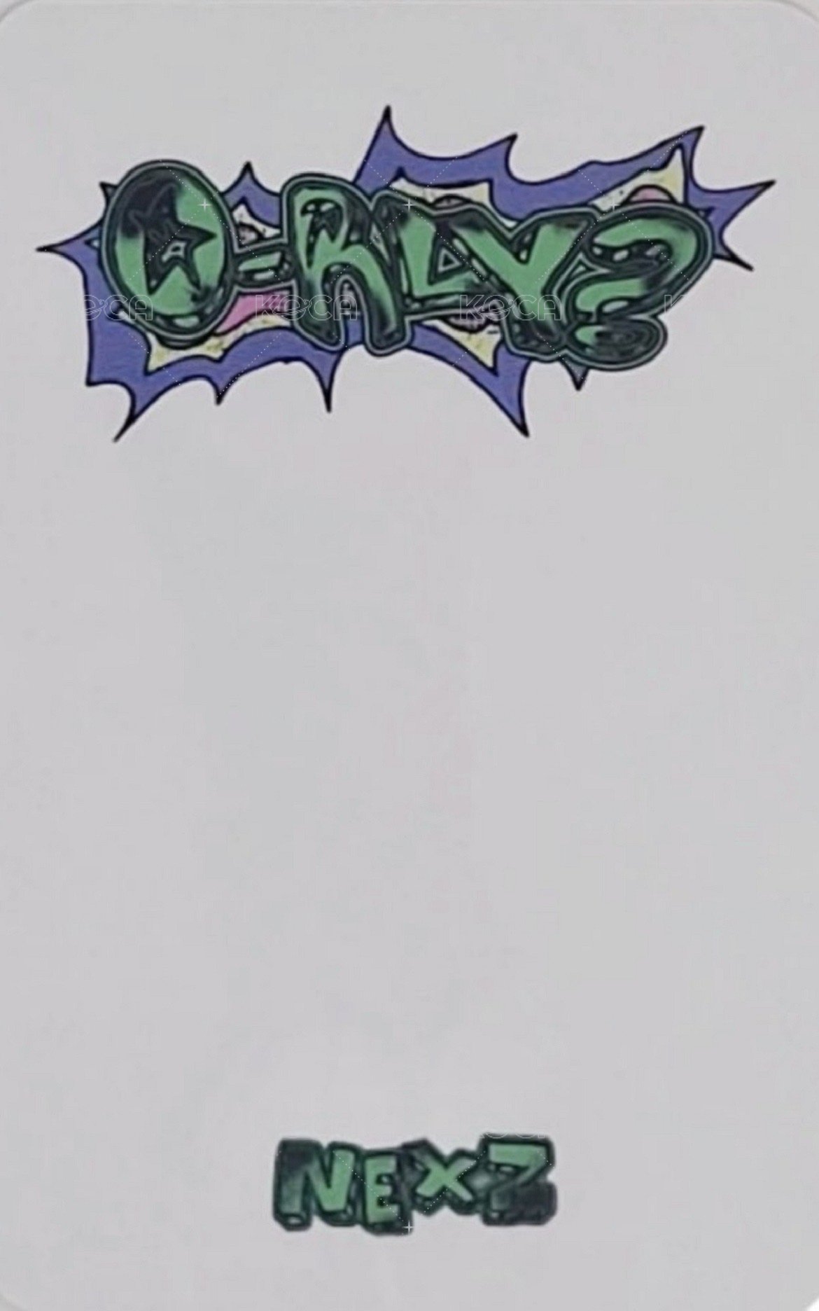 迷二 bdm 特典卡  背面