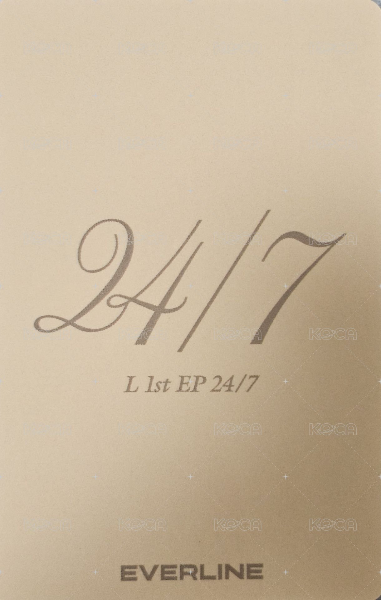 24/7 el 日本 MV特映 簽售卡  背面