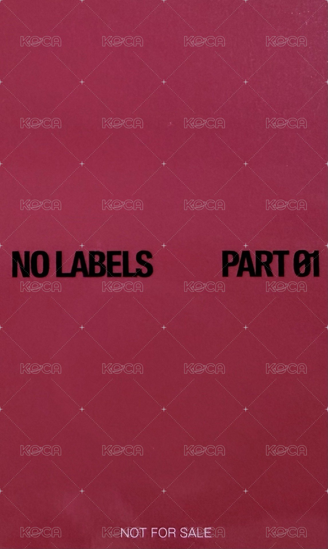 NO LABELS 環球 電子專 特典卡  背面