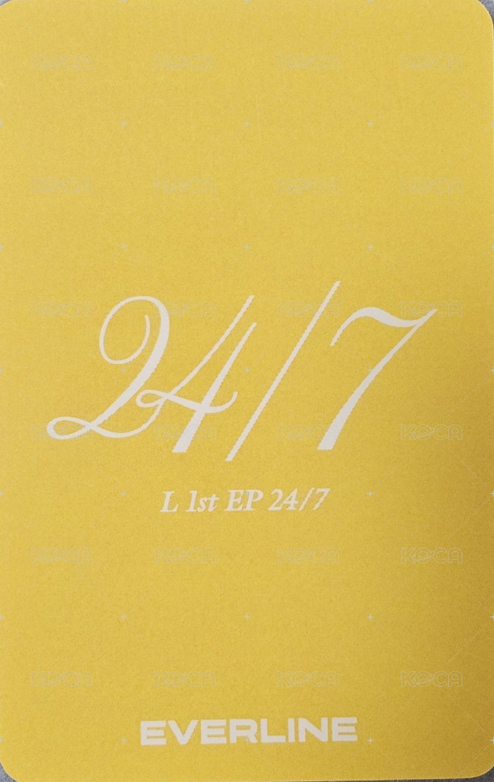 24/7 el 線下 5.0 簽售卡  背面