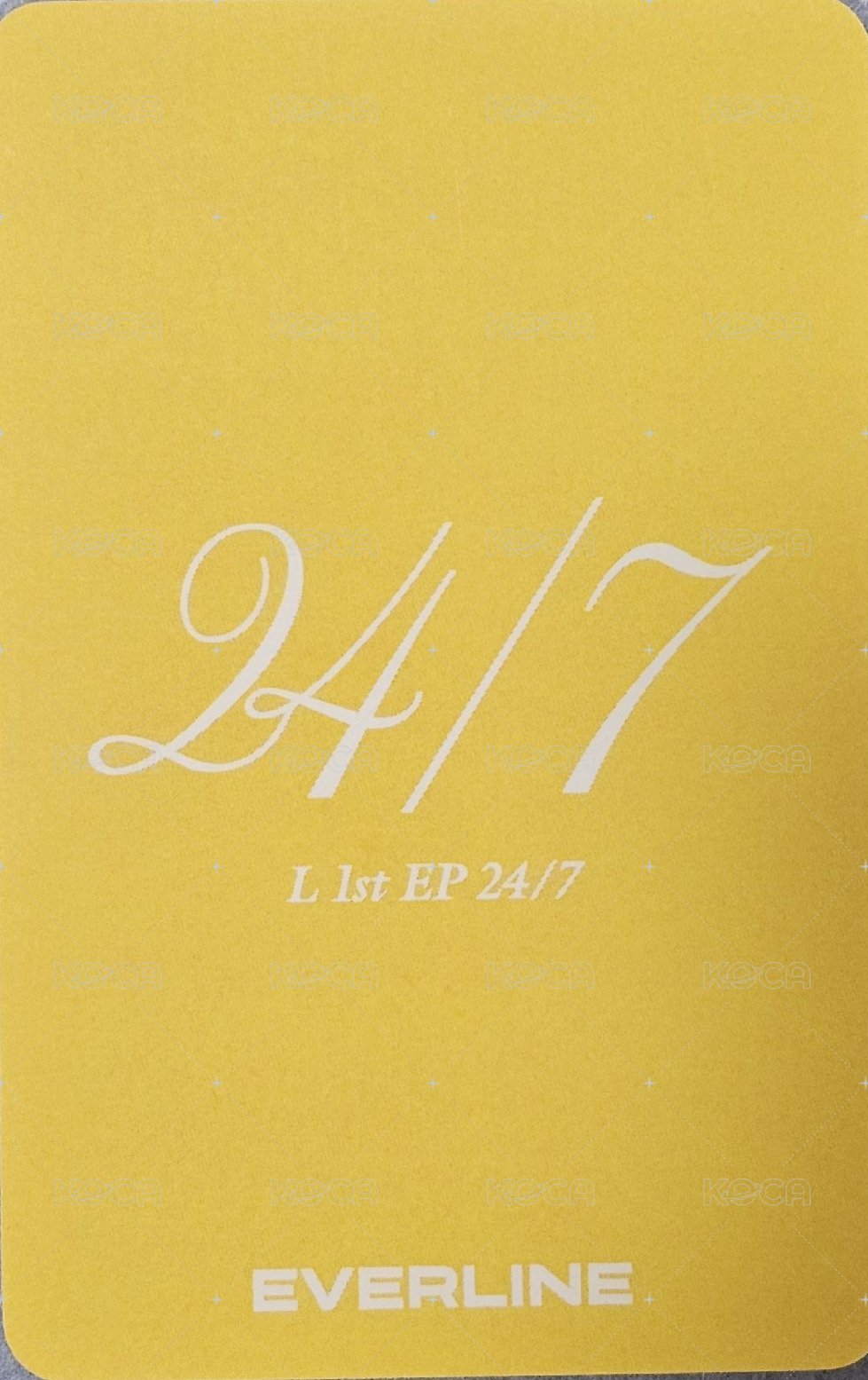 24/7 el 線下 5.0 簽售卡  背面