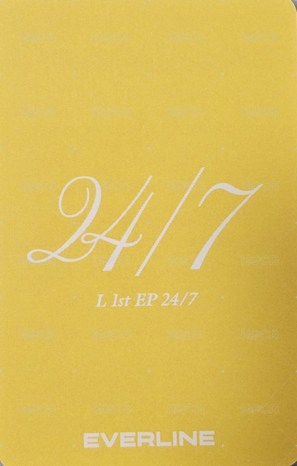 24/7 el 線下 5.0 簽售卡  背面