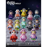 泡泡瑪特 MEGA 珍藏週年100% SPACE MOLLY二代