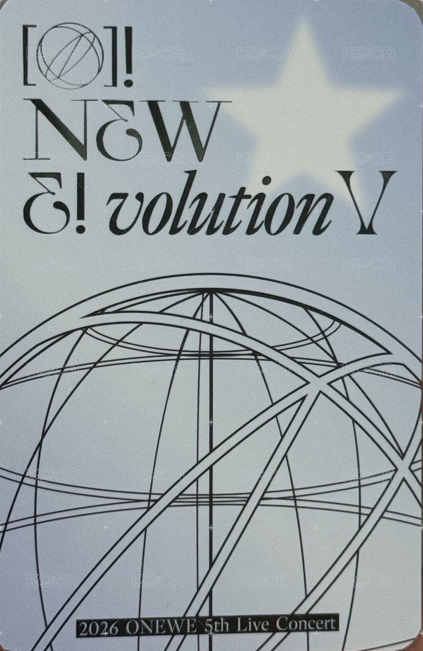 오뉴블5 Day2 入場卡 / 場限卡  背面