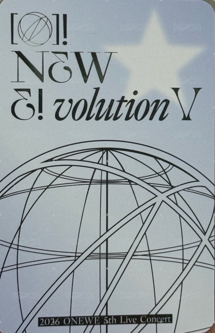 오뉴블5 Day2 入場卡 / 場限卡  背面