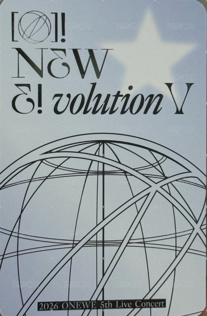 오뉴블5 Day2 入場卡 / 場限卡  背面