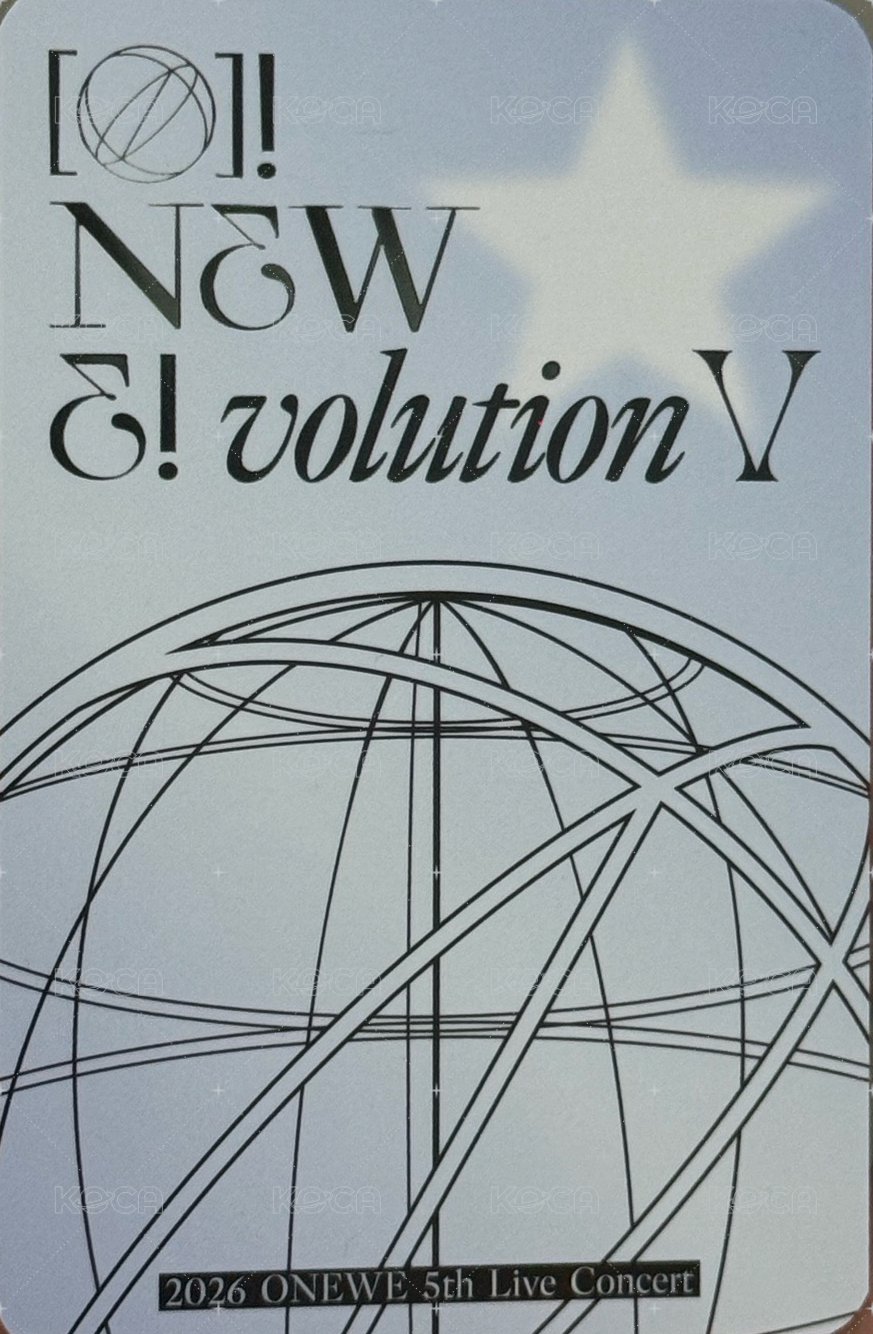 오뉴블5 Day2 入場卡 / 場限卡  背面