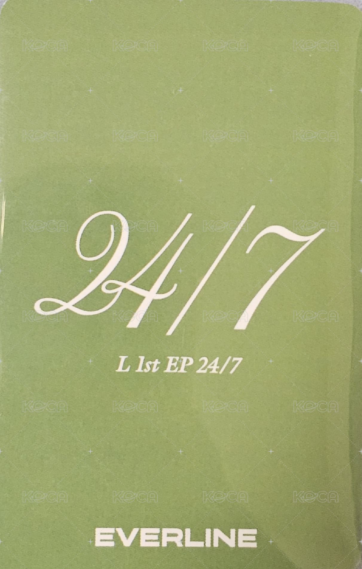 24/7 el 線上 5.0 簽售卡  背面