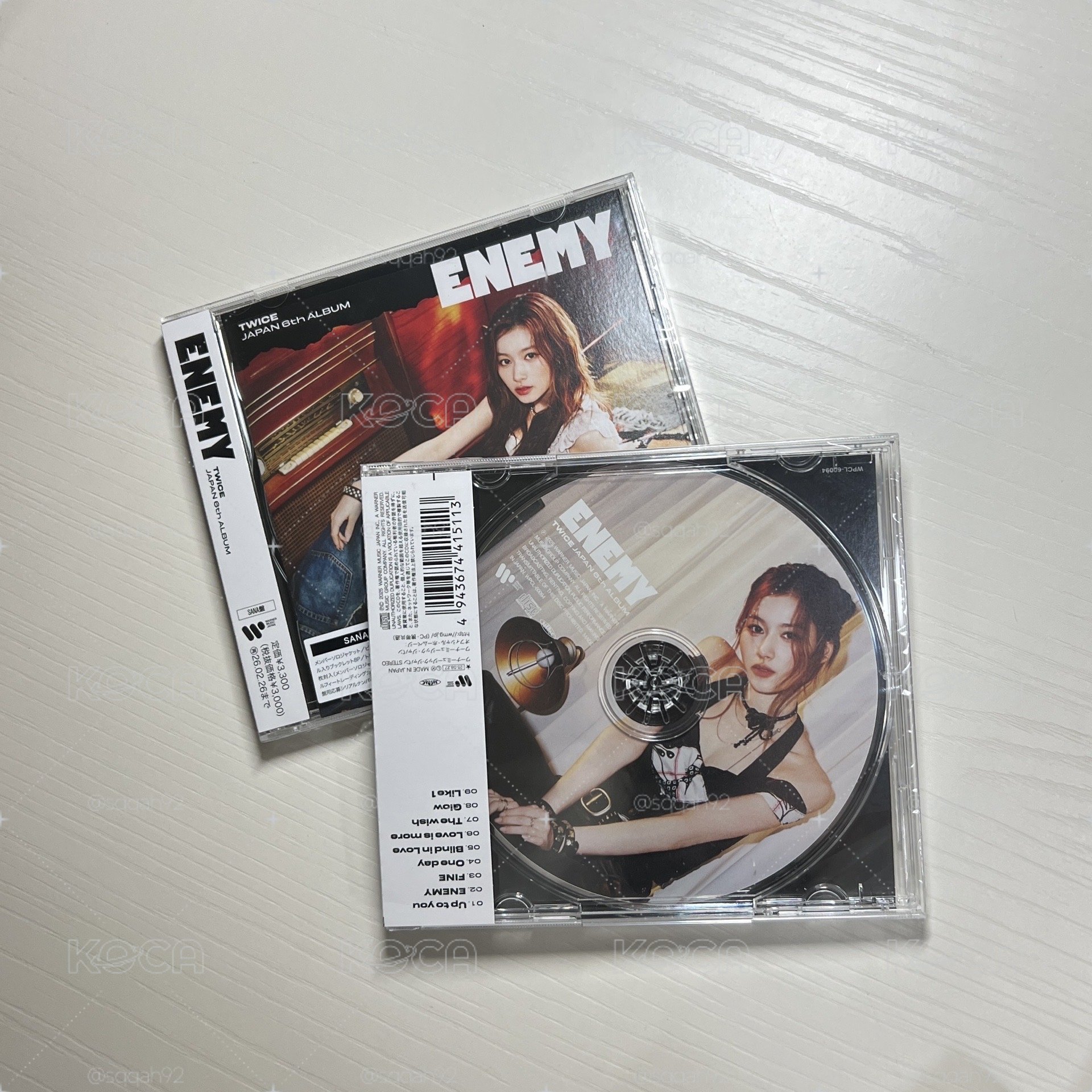 TWICE enemy sana盤 單封專卡